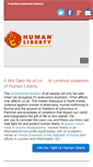 Mobile Screenshot of humanliberty.org