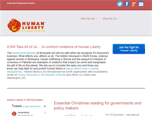 Tablet Screenshot of humanliberty.org